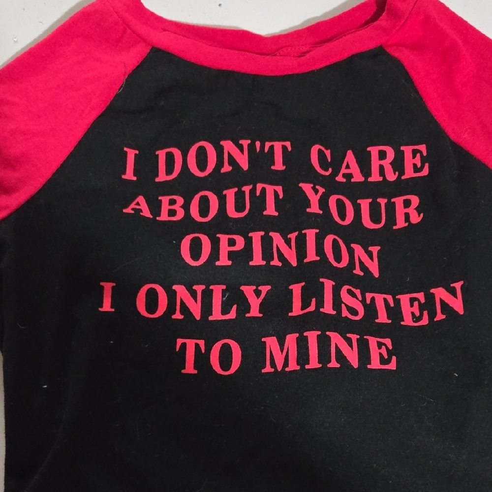 SHEIN Red and Black Tee
